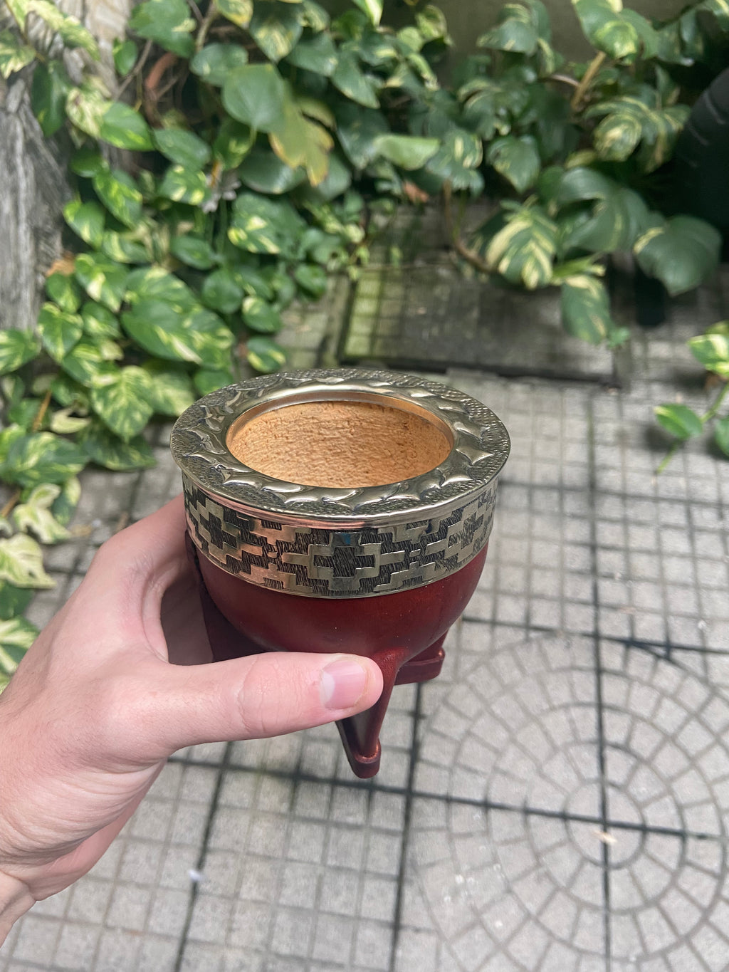Mate Imperial Alpaca Cincelada