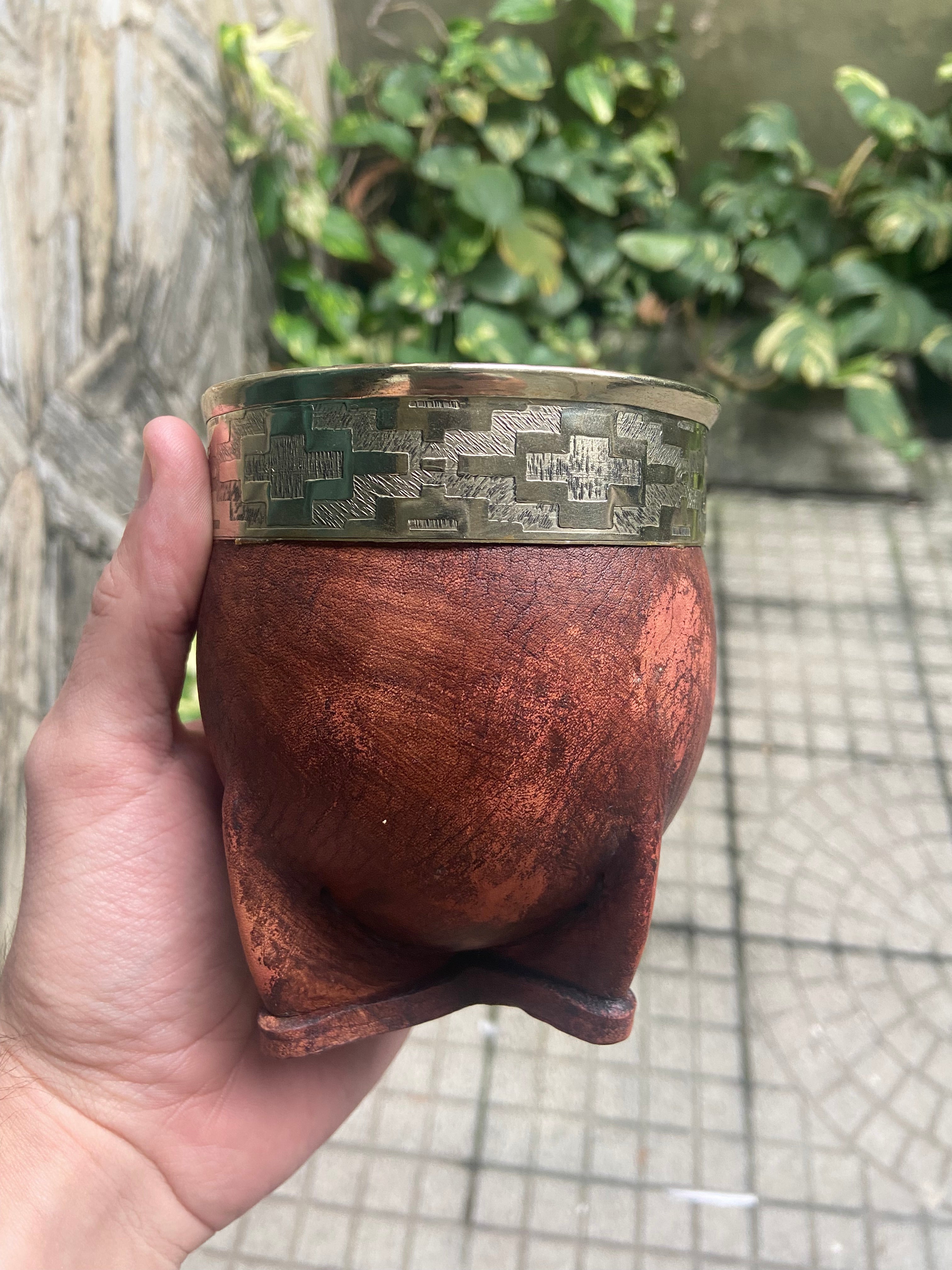 Mate Imperial Alpaca Cincelada