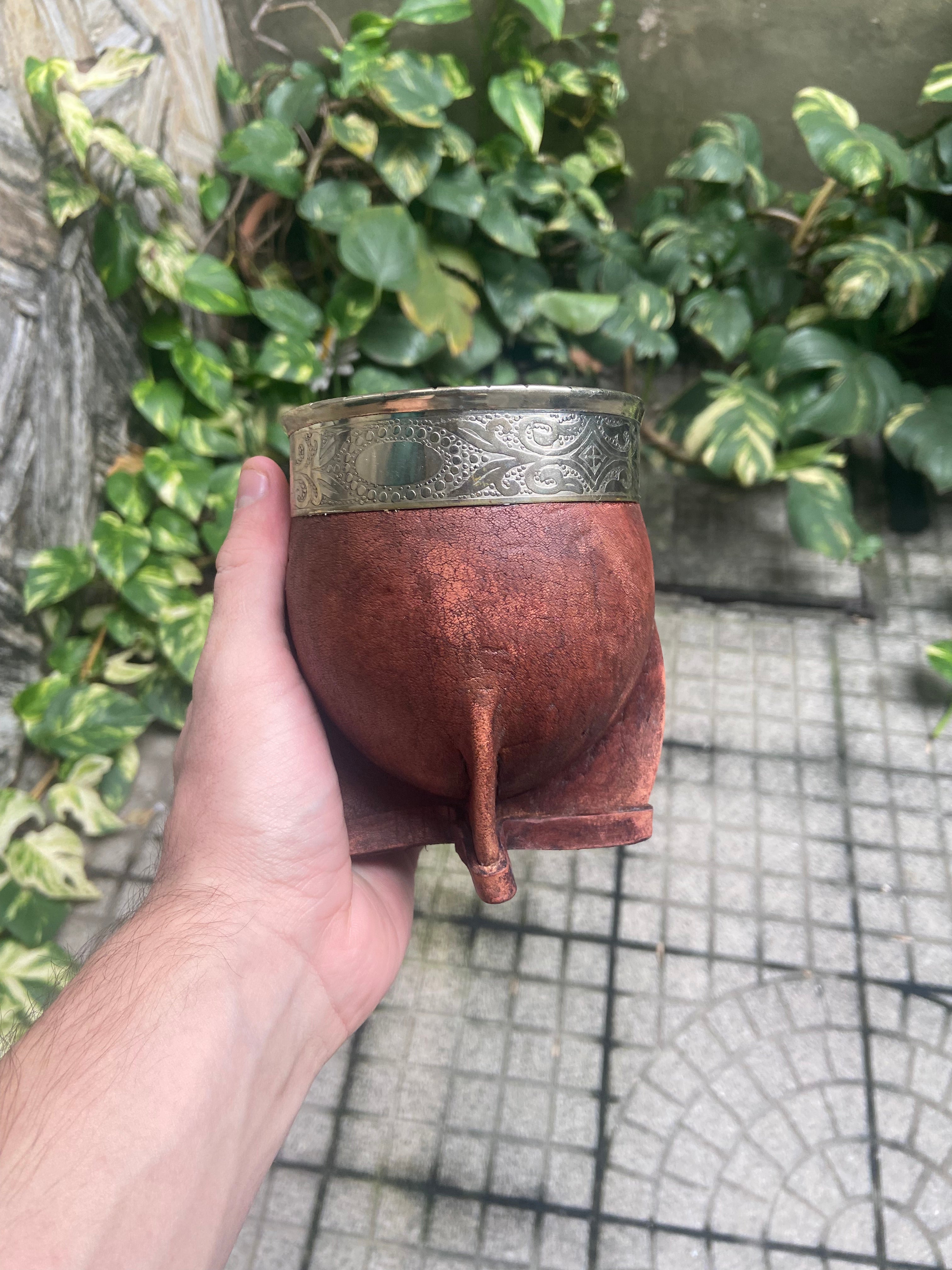 Mate Imperial Alpaca Cincelada