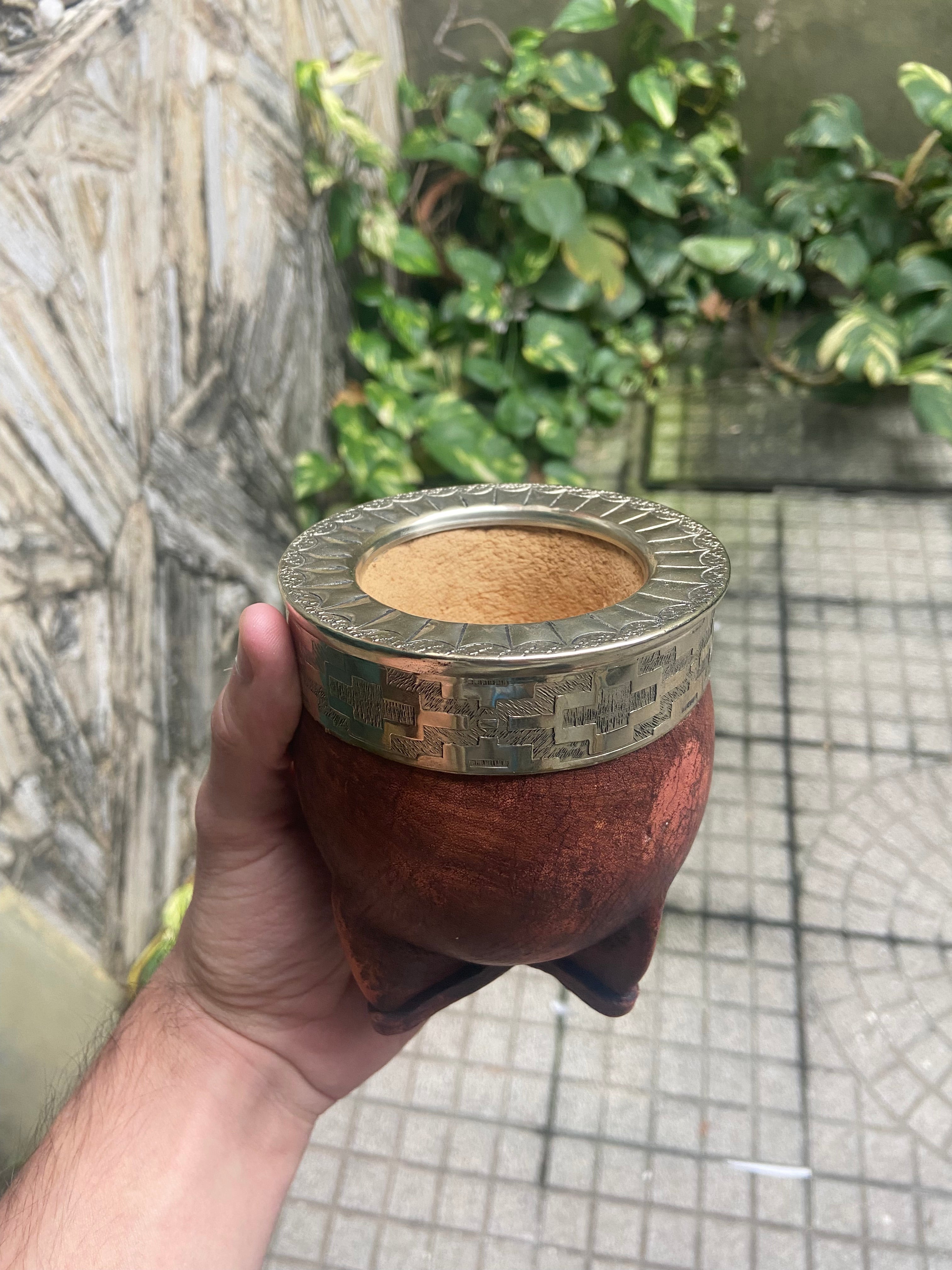Mate Imperial Alpaca Cincelada