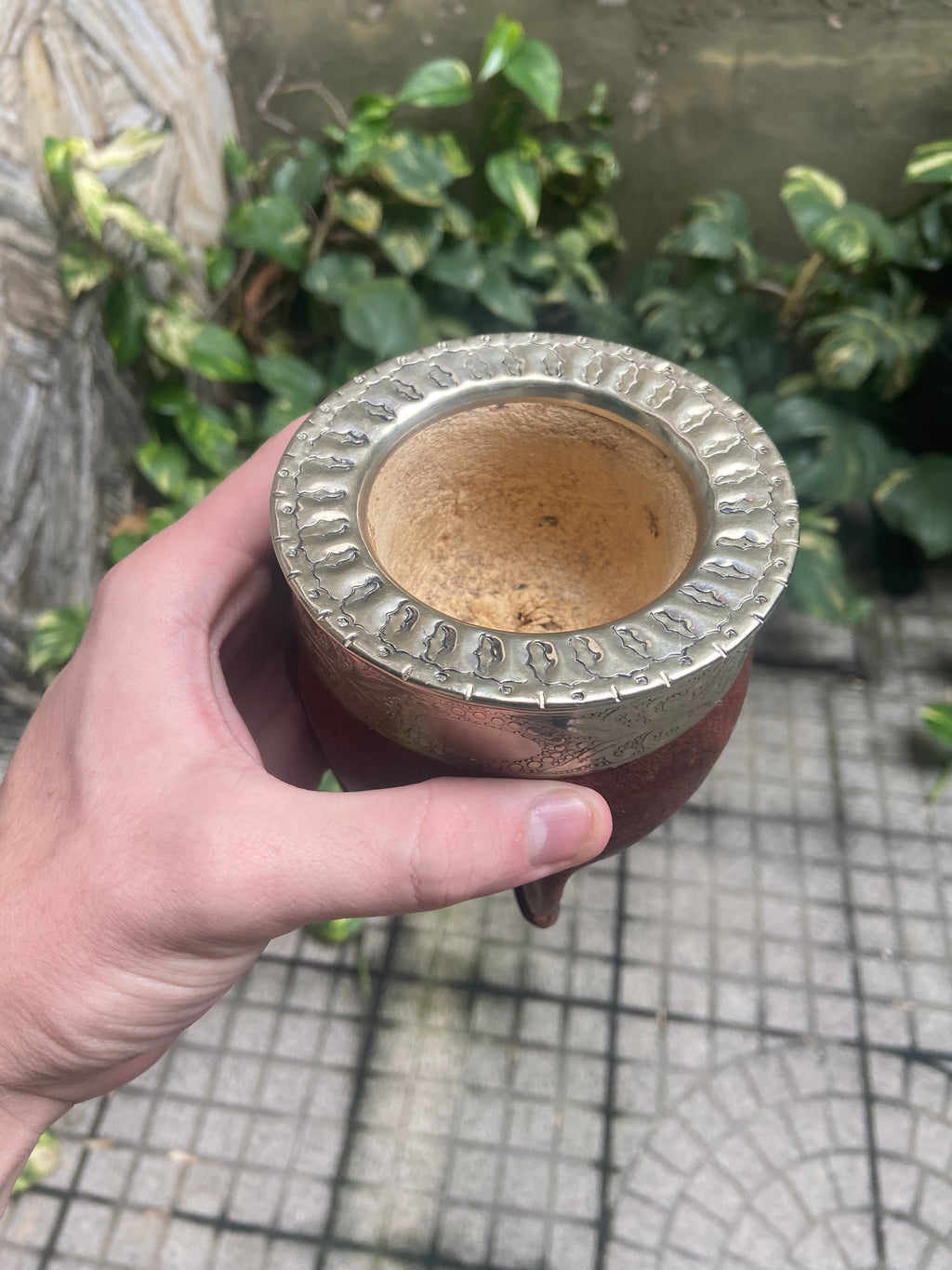 Mate Imperial Alpaca Cincelada