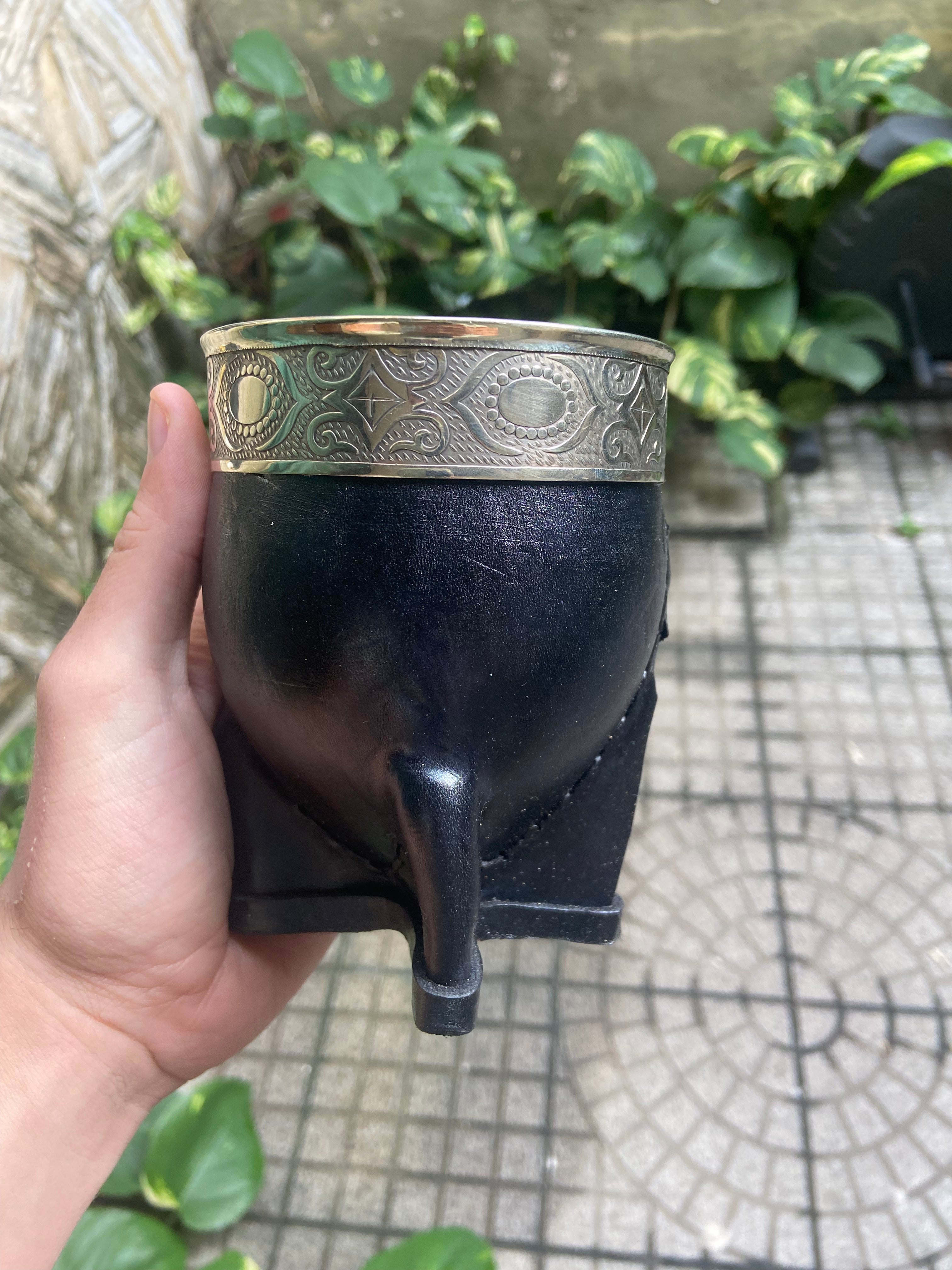 Mate Imperial Alpaca Cincelada
